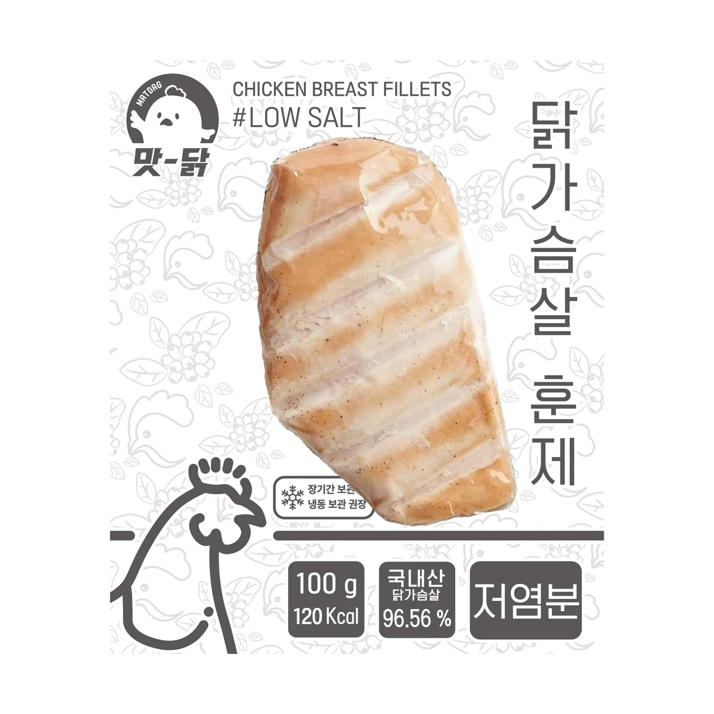 푸드원 냉장 훈제 닭가슴살 저염분 30팩